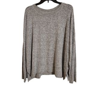 Lucky Brand Soft Gray Crew Sweater